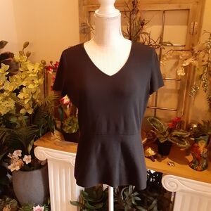 ANN TAYLOR PETITE Sweater Tee Size LP Cotton Blend